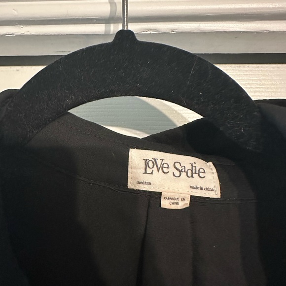 Love & Sadie Black Pleated Shirt Dress - Picture 3 of 4